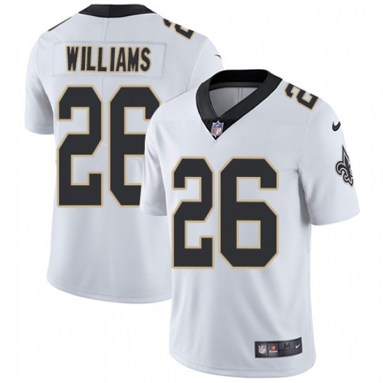 Men's Nike New Orleans Saints 26 P. J. Williams White Vapor Untouchable Limited Player NFL Jersey