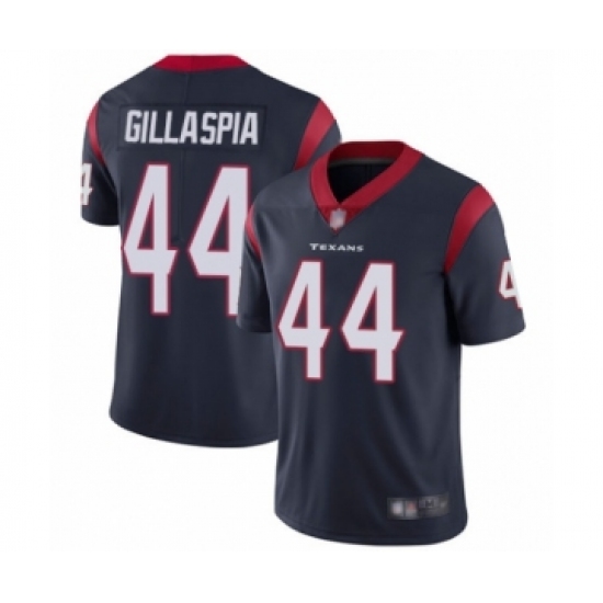 Men's Houston Texans 44 Cullen Gillaspia Navy Blue Team Color Vapor Untouchable Limited Player Football Jersey