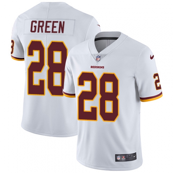 Men's Nike Washington Redskins 28 Darrell Green White Vapor Untouchable Limited Player NFL Jersey