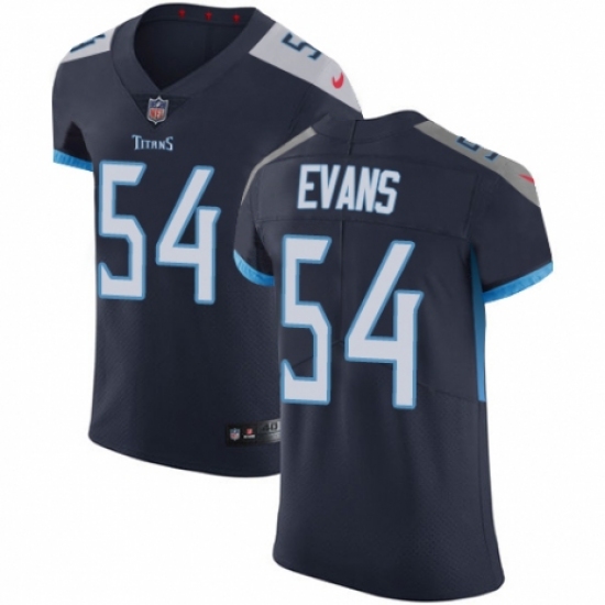 Men's Nike Tennessee Titans 54 Rashaan Evans Navy Blue Team Color Vapor Untouchable Elite Player NFL Jersey