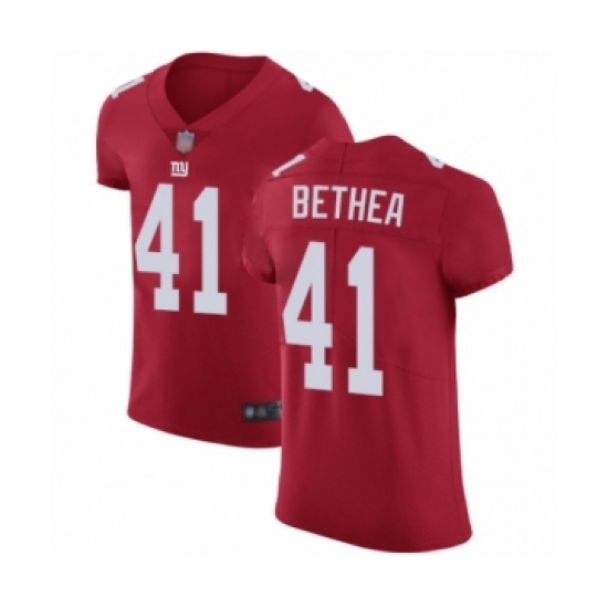 Men's New York Giants 41 Antoine Bethea Red Alternate Vapor Untouchable Elite Player Football Jersey