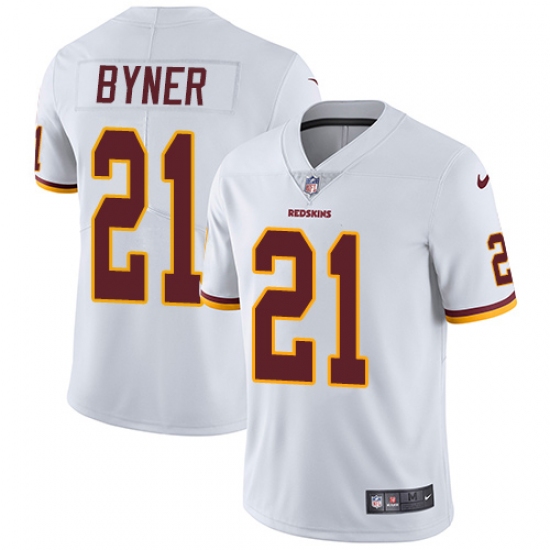 Youth Nike Washington Redskins 21 Earnest Byner Elite White NFL Jersey