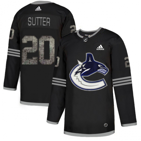 Men's Adidas Vancouver Canucks 20 Brandon Sutter Black Authentic Classic Stitched NHL Jersey