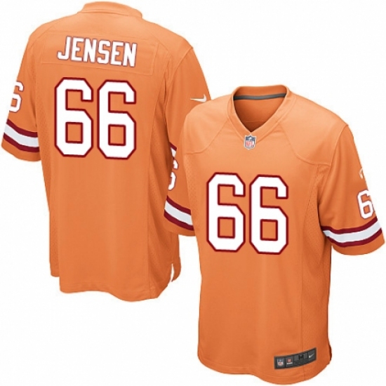 Men's Nike Tampa Bay Buccaneers 66 Ryan Jensen Limited Orange Glaze Alternate NFL Jersey