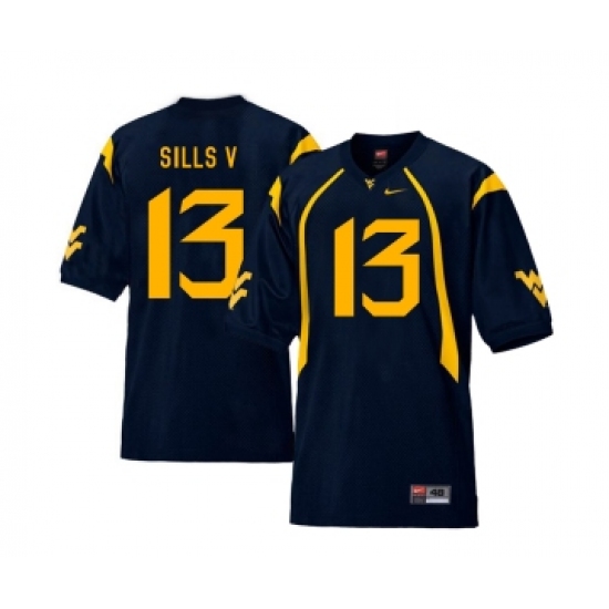 West Virginia Mountaineers 13 David Sills V Navy College Football Jersey