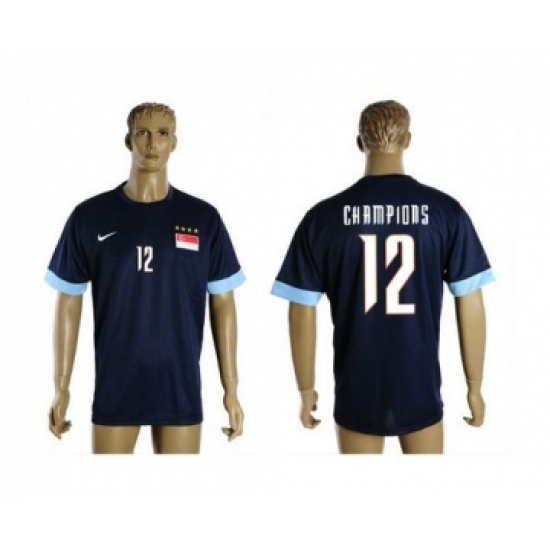 Singapore 12 Champions Blue Soccer Country Jersey