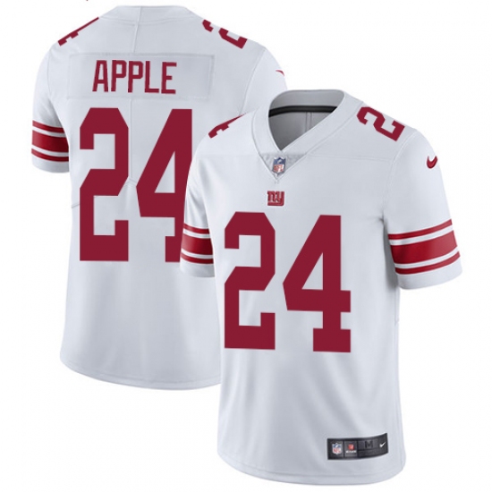 Men's Nike New York Giants 24 Eli Apple White Vapor Untouchable Limited Player NFL Jersey