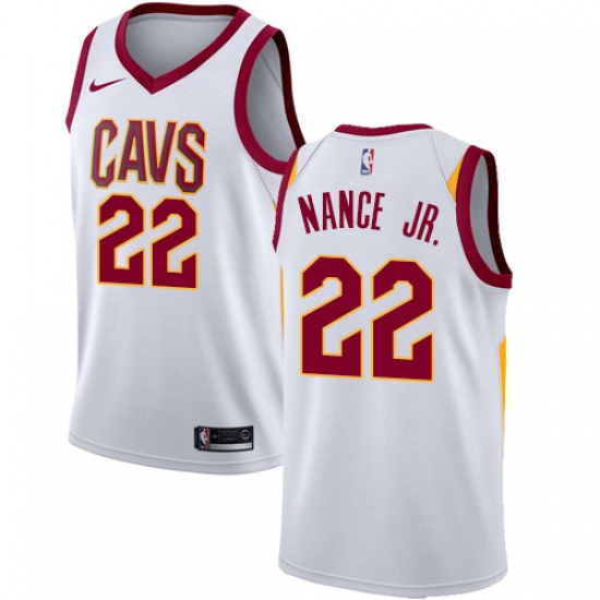 Women's Nike Cleveland Cavaliers 22 Larry Nance Jr. Authentic White NBA Jersey - Association Edition