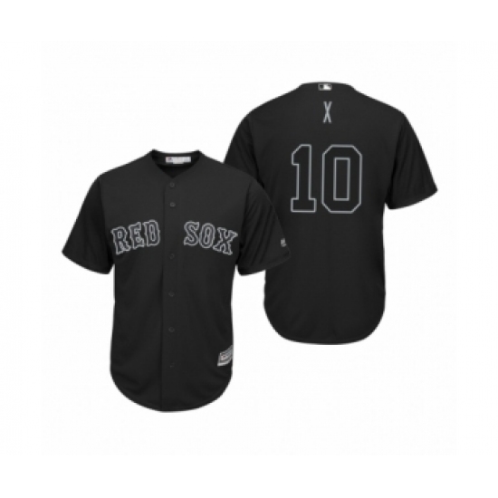 Men's Boston Red Sox 10 David Price X Black 2019 Players Weekend Replica Jersey