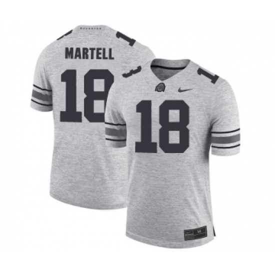 Ohio State Buckeyes 18 Tate Martell Gray College Football Jersey