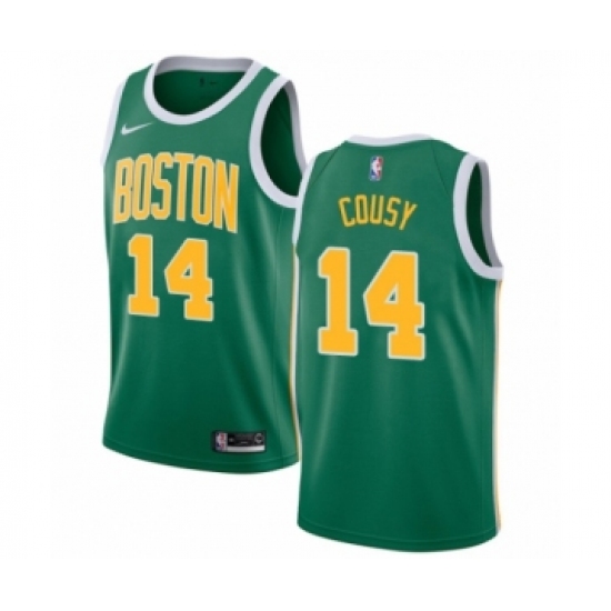 Women's Nike Boston Celtics 14 Bob Cousy Green Swingman Jersey - Earned Edition