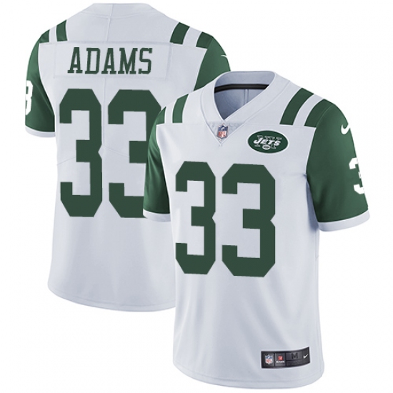 Youth Nike New York Jets 33 Jamal Adams Elite White NFL Jersey