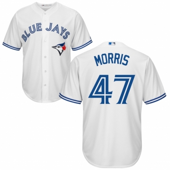 Men's Majestic Toronto Blue Jays 47 Jack Morris Replica White Home MLB Jersey