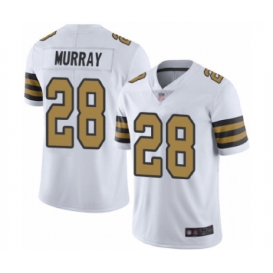 Youth New Orleans Saints 28 Latavius Murray Limited White Rush Vapor Untouchable Football Jersey