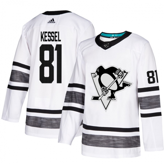 Men's Adidas Pittsburgh Penguins 81 Phil Kessel White 2019 All-Star Game Parley Authentic Stitched NHL Jersey