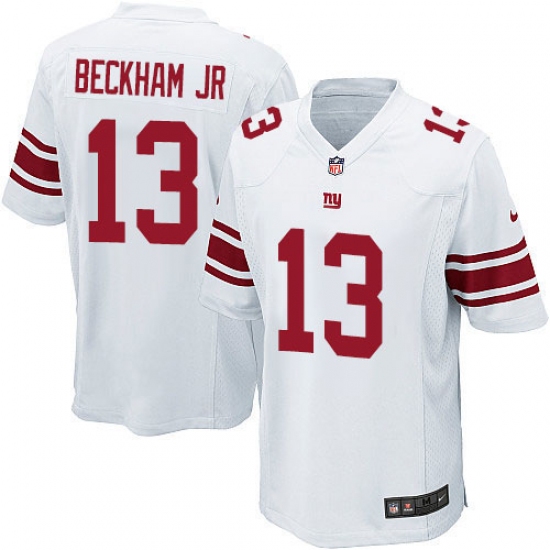 Men's Nike New York Giants 13 Odell Beckham Jr Game White NFL Jersey