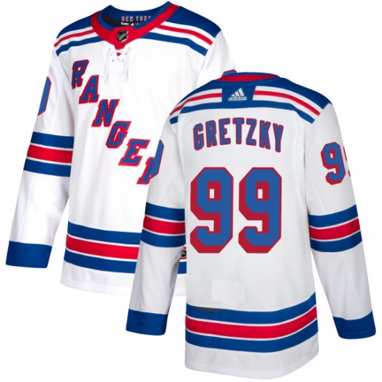 Men's Reebok New York Rangers 99 Wayne Gretzky Authentic White Away NHL Jersey