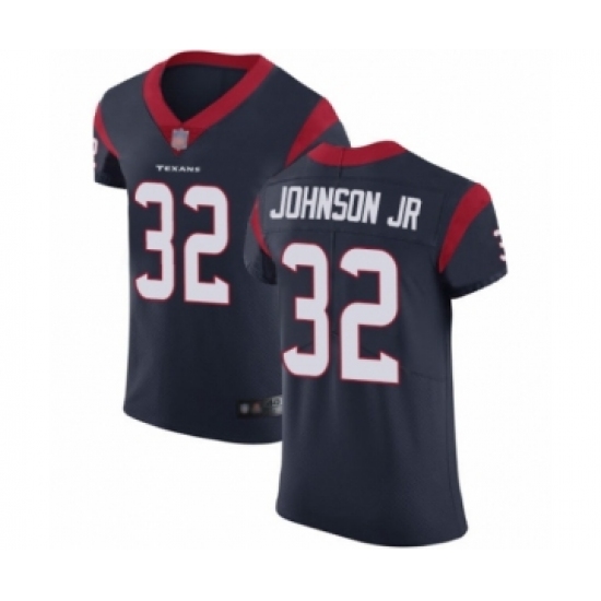 Men's Houston Texans 32 Lonnie Johnson Navy Blue Team Color Vapor Untouchable Elite Player Football Jersey