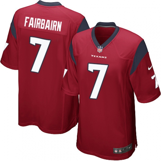 Men's Nike Houston Texans 7 Ka'imi Fairbairn Game Red Alternate NFL Jersey