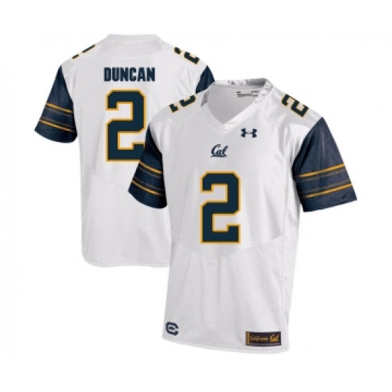 California Golden Bears 2 Jordan Duncan White College Football Jersey