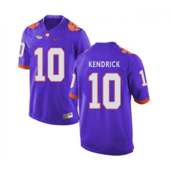 Clemson Tigers 10 Derion Kendrick Blue College Football Jersey