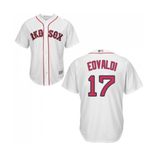 Men's Boston Red Sox 17 Nathan Eovaldi Replica White Home Cool Base Baseball Jersey