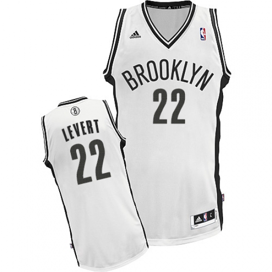 Men's Adidas Brooklyn Nets 22 Caris LeVert Swingman White Home NBA Jersey