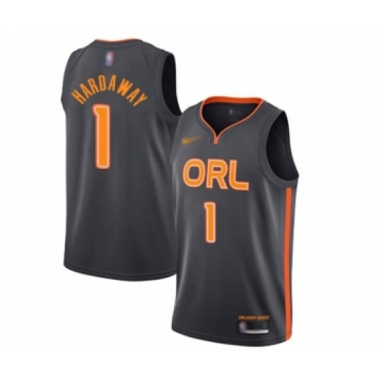 Women's Orlando Magic 1 Penny Hardaway Swingman Charcoal Basketball Jersey - 2019 20 City Edition