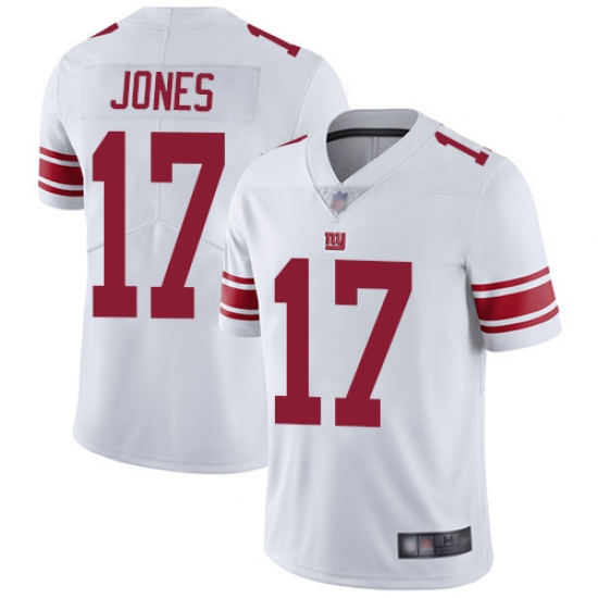 Nike New York Giants 17 Daniel Jones White Men's Stitched NFL Vapor Untouchable Limited Jersey