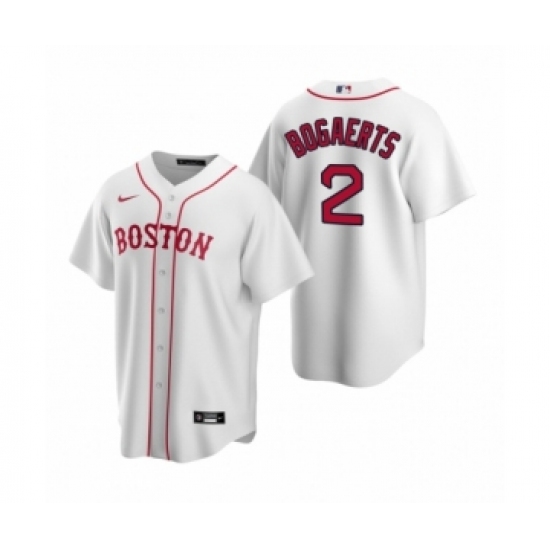 Youth Boston Red Sox 2 Xander Bogaerts Nike White Replica Alternate Jersey