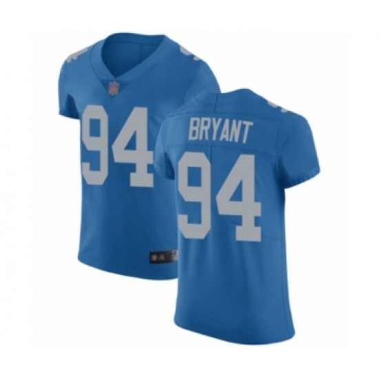 Men's Detroit Lions 94 Austin Bryant Blue Alternate Vapor Untouchable Elite Player Football Jersey