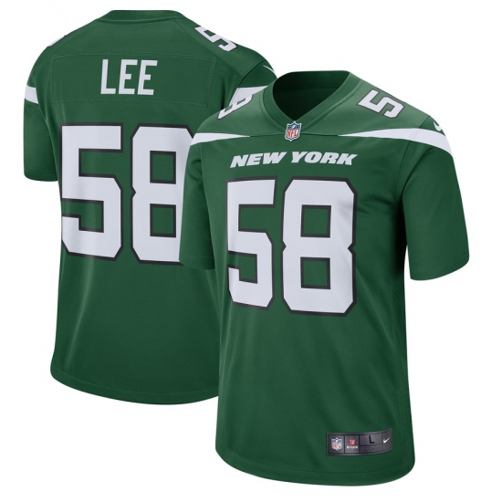 Men's New York Jets 58 Darron Lee Nike Green Player Game Jersey