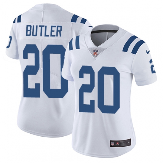 Women's Nike Indianapolis Colts 20 Darius Butler White Vapor Untouchable Limited Player NFL Jersey