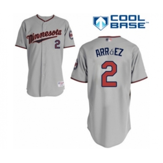 Women's Minnesota Twins 2 Luis Arraez Authentic Grey Road Cool Base Baseball Player Jersey