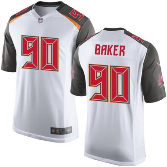 Men's Nike Tampa Bay Buccaneers 90 Chris Baker Game White NFL Jersey