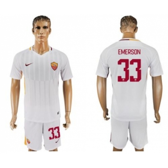 Roma 33 Emerson Away Soccer Club Jersey