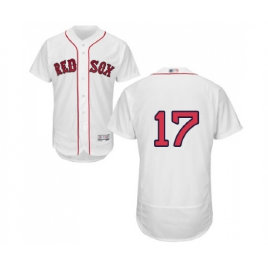 Men's Boston Red Sox 17 Nathan Eovaldi White Home Flex Base Authentic Collection Baseball Jersey