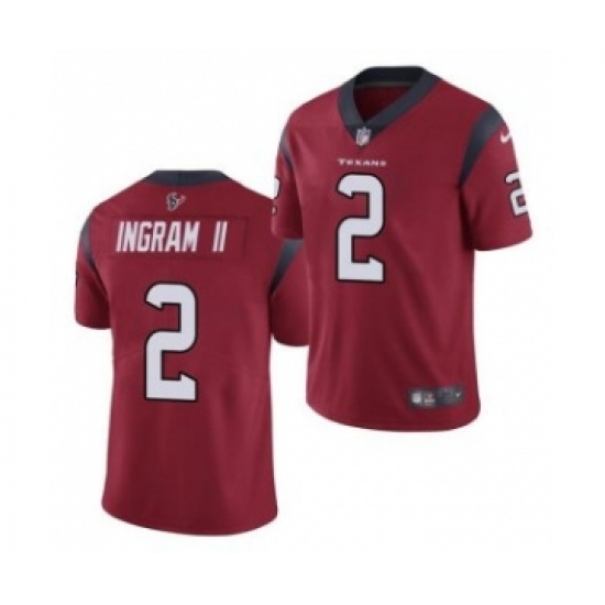 Men's Houston Texans 2 Mark Ingram II Red Vapor Untouchable Limited Stitched Jersey