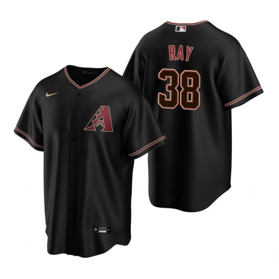 Men's Nike Arizona Diamondbacks 38 Robbie Ray Black Alternate Stitched Baseball Jersey