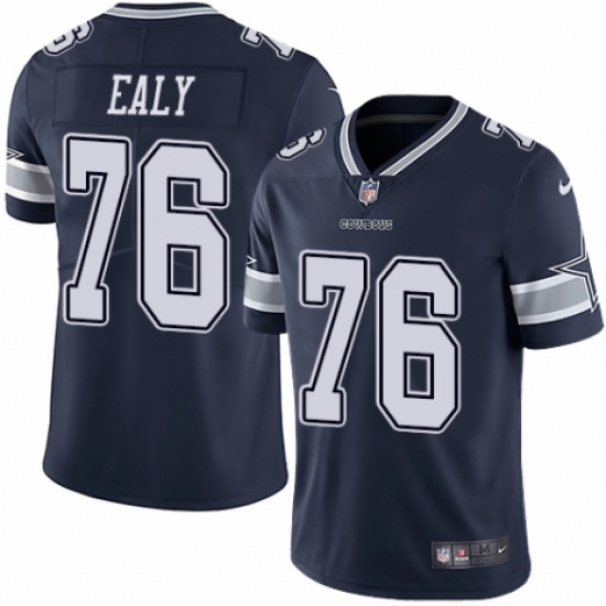 Men's Nike Dallas Cowboys 76 Kony Ealy Navy Blue Team Color Vapor Untouchable Limited Player NFL Jersey
