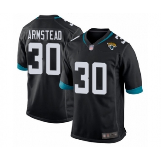 Men's Jacksonville Jaguars 30 Ryquell Armstead Game Black Team Color Football Jersey