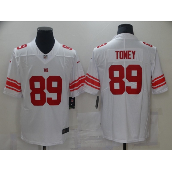 Men's New York Giants 89 Kadarius Toney White Nike Limited Jersey