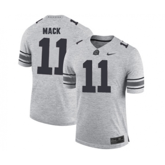 Ohio State Buckeyes 11 Austin Mack Gray College Football Jersey