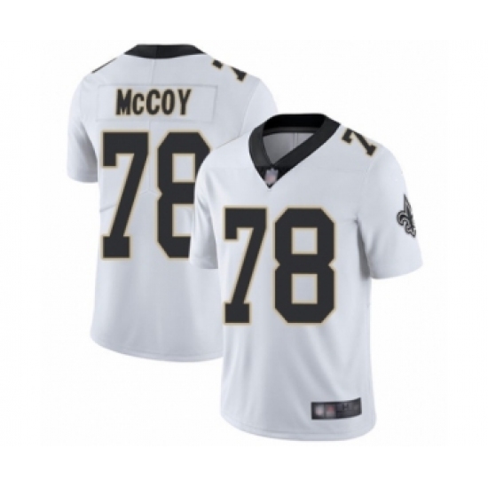 Men's New Orleans Saints 78 Erik McCoy White Vapor Untouchable Limited Player Football Jersey