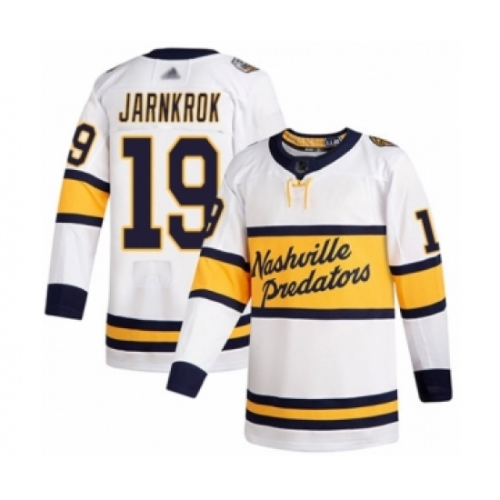 Youth Nashville Predators 19 Calle Jarnkrok Authentic White 2020 Winter Classic Hockey Jersey