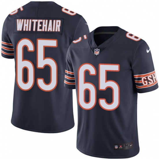 Men's Nike Chicago Bears 65 Cody Whitehair Navy Blue Team Color Vapor Untouchable Limited Player NFL Jersey