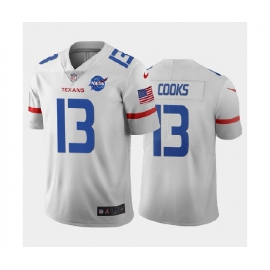 Men's Houston Texans 13 Brandin Cooks White Stitched Jersey