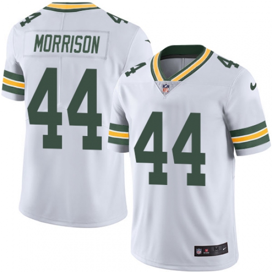 Men's Nike Green Bay Packers 44 Antonio Morrison White Vapor Untouchable Limited Player NFL Jersey