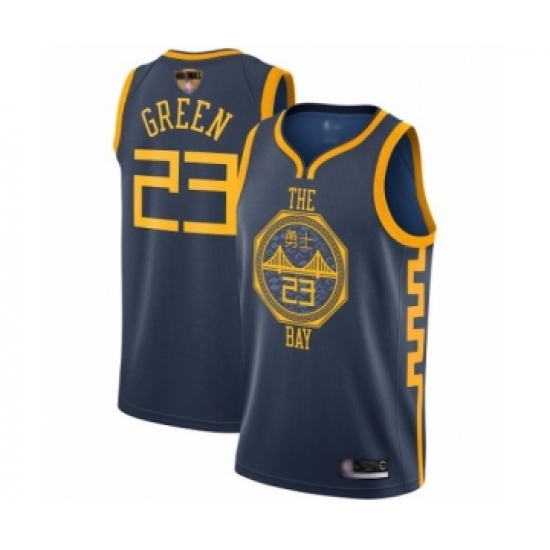 Women's Golden State Warriors 23 Draymond Green Swingman Navy Blue Basketball 2019 Basketball Finals Bound Jersey - City Edition