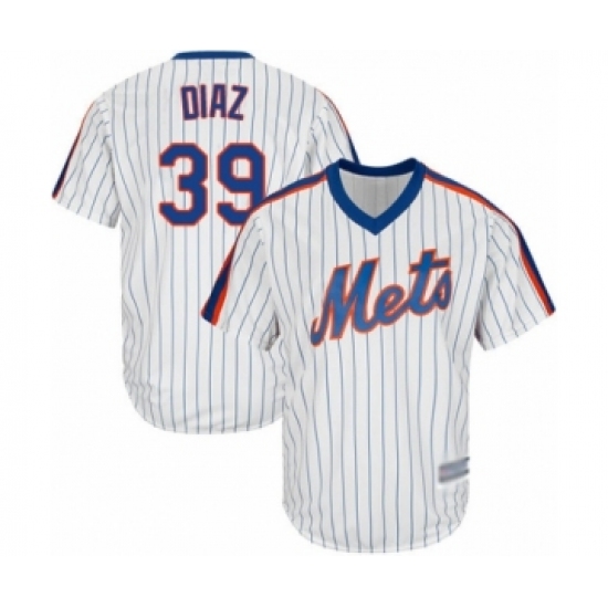 Youth New York Mets 39 Edwin Diaz Authentic White Alternate Cool Base Baseball Jersey